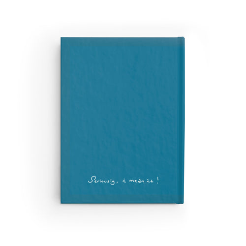 “If You Wanna Talk About It I’m Here” Blue Thought Journal – Aesthetic Overthinking Notebook